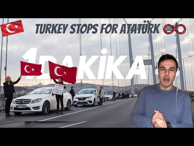 Italian Reaction 🇹🇷 10 Kasım 9:05 Turkey STOPS for Atatürk ♾️