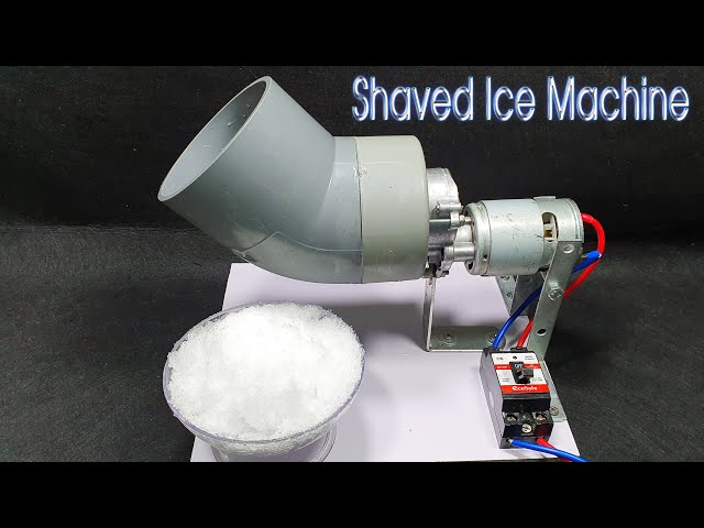 How To Make A Shaved Ice Machine using 775 Reducer Motor and PVC Pipe