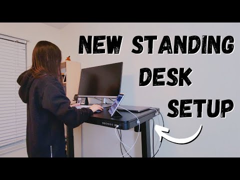 Upgrading to a STANDING Desk + My New Desk Setup! *it's been 7 YEARS*