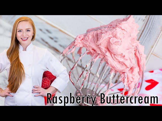 The BEST Raspberry Buttercream Recipe - with Real Raspberry Flavor!!