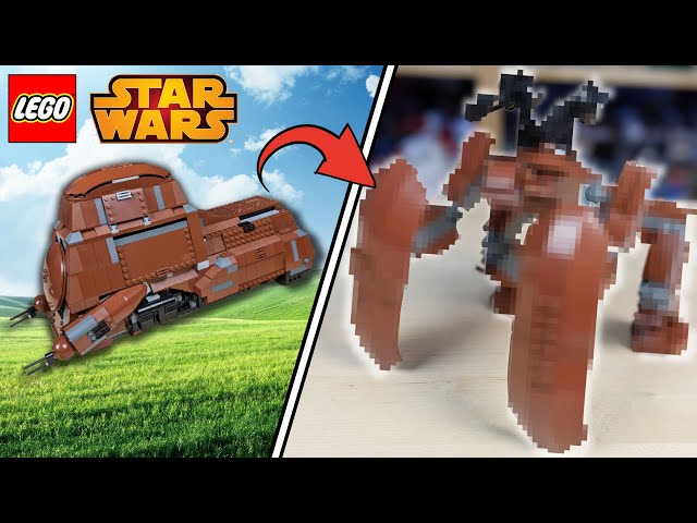 I Turned Four LEGO Star Wars Vehicles Into Transformers!