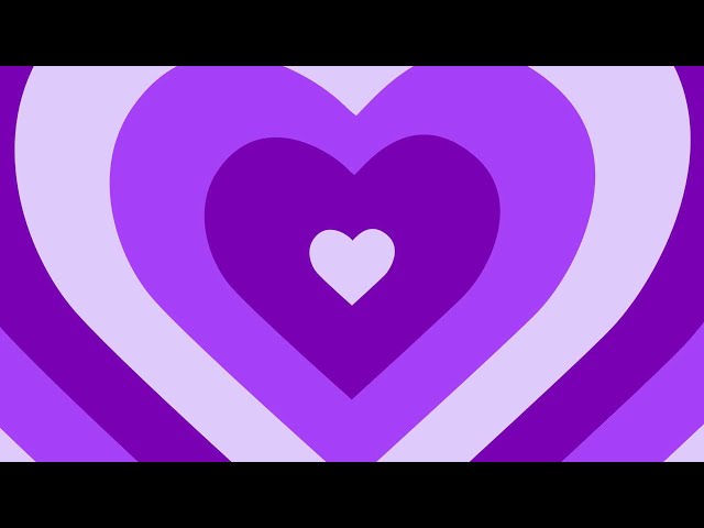 Heart background - Free Background Loops - background video love - Purple Heart Scene - [30 minutes]