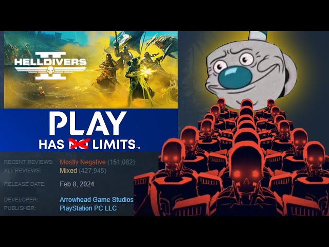 Helldivers 2 and the PSN switcheroo.