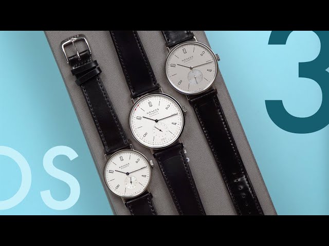 Finding the right size: Three Nomos Tangente Watches