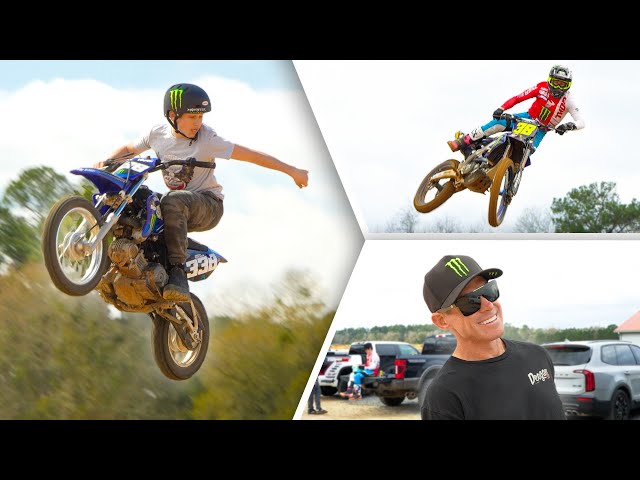 Supercross Training At MTF | First Time Riding Supermini On Supercross Track!