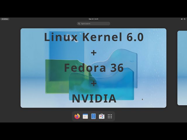 Install Linux Kernel 6.0 on Fedora 36 with NVIDIA Drivers
