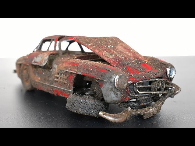 Restoration Abandoned  Mercedes Benz 300SL Model Car