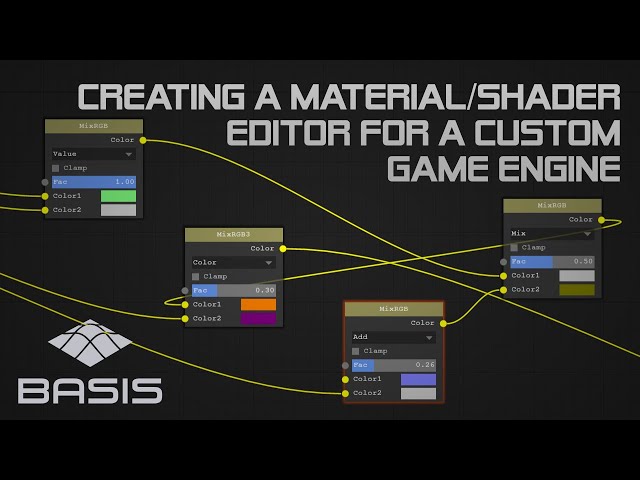 Material Editor Devlog #1 - Creating a material/shader editor for a custom game engine (reupload)