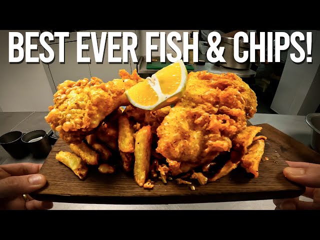 POV: Cooking The Best FISH & CHIPS You'll Ever Have (Restaurant Quality)