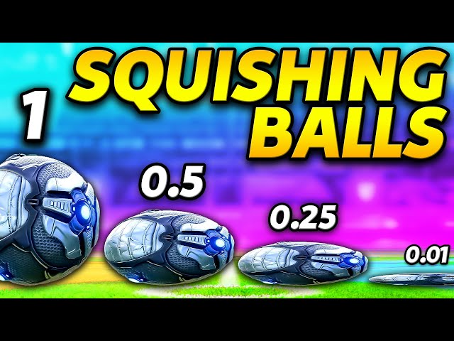 Rocket League, but every time you score the ball SQUISHES