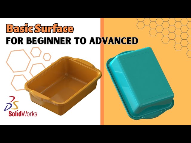 Basic Surface for Beginner to Advanced in SolidWorks - Plastic Basin