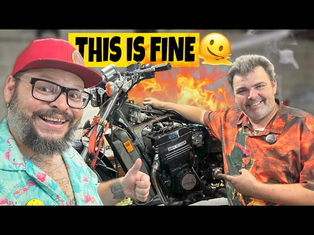 FIRST FIRE 🔥  Bringing this Forgotten 80s Drag Bike Back to Life | Ran When Parked "Hens Teeth"