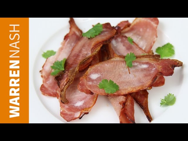 How to Bake Bacon in the Oven - 60 sec vid - Recipes by Warren Nash