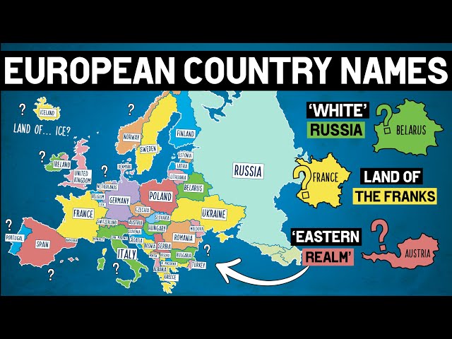 How Did Each European Country Get Its Name