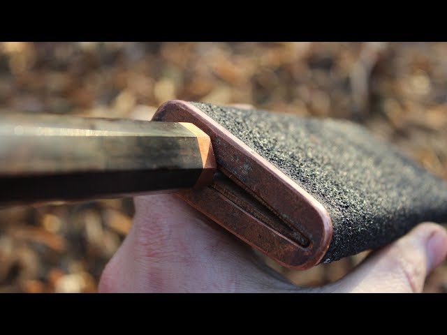 How to make a Japanese style Saya for a Damascus kitchen knife