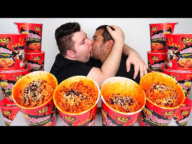 13X NUCLEAR FIRE NOODLE CHALLENGE • Mukbang & Recipe