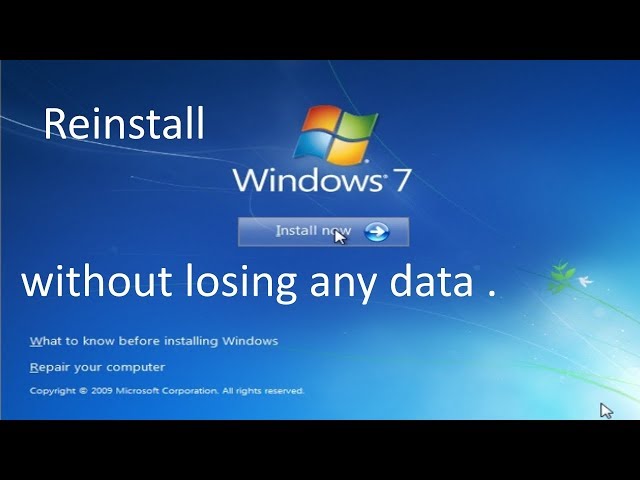 How to install Windows 7 Home without losing any data - (2021)
