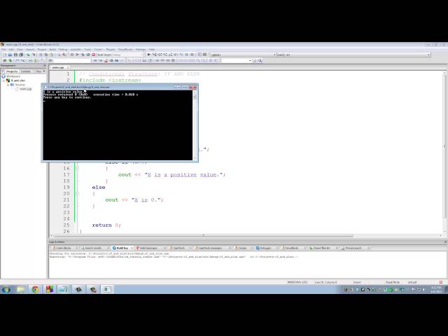 C++ Programming Tutorials: 10 - IF ELSE Conditional Structures