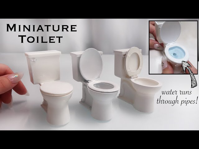 Miniature Toilet Tutorial (with real running water!)