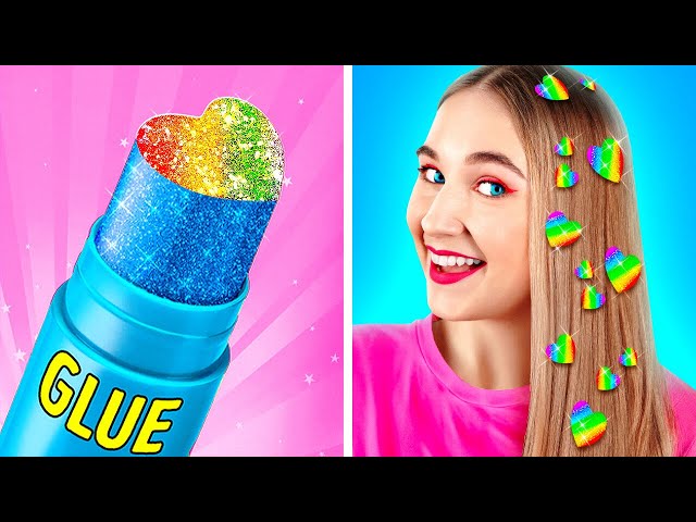 AWESOME SCHOOL HACKS || Easy DIY Supplies! Cool and Bright Hacks for Girls by 123 GO! Series
