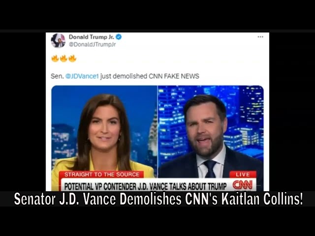 Senator J.D. Vance Demolishes CNN's Kaitlan Collins!