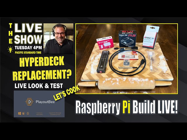 Raspberry Pi  Build together Live! Argon One M.2 Case and PlayoutBee, Tuesday, October 11th at 4PM