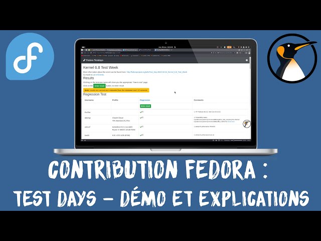 Contribution Fedora : Les Test Days - Testez les nouveaux composants !