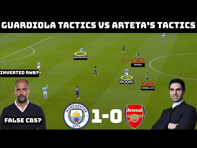 Tactical Analysis: Manchester Ctiy 1-0 Arsenal | Pep's Crazy Tactics vs Arteta |