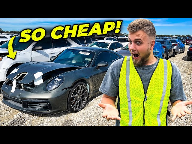 BUYING SALVAGED CARS AT A LUXURY GRAVEYARD (FLORIDAS COPART)