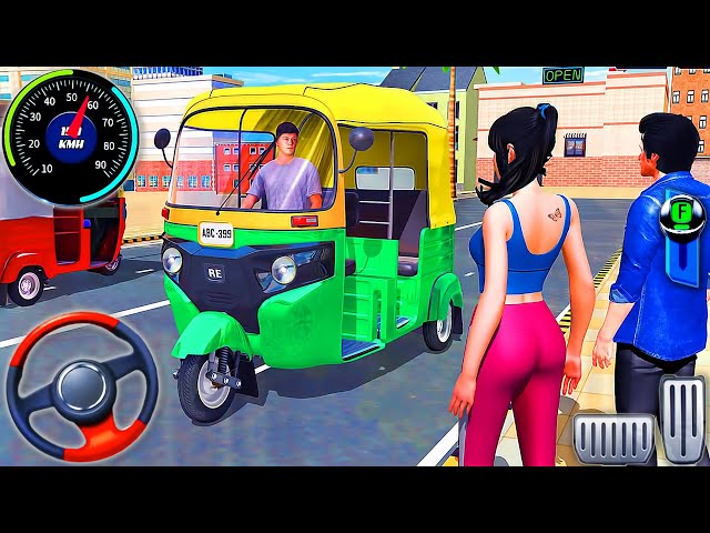 Modern Tuk Tuk Rickshaw Driving - City Auto Driver Simulator - Android GamePlay