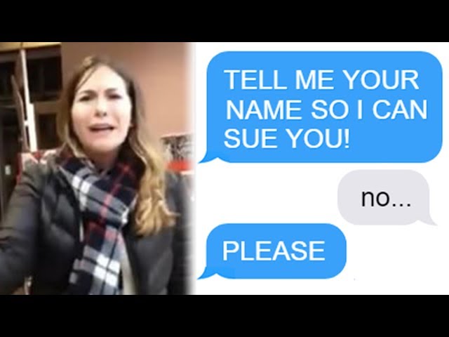 r/Choosingbeggars "TELL ME YOUR NAME SO I CAN SUE YOU!" Funny Reddit Posts