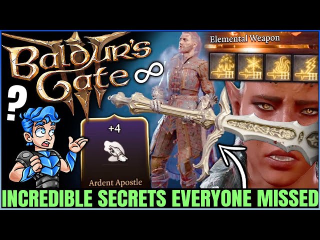 Baldur's Gate 3 - NEW PERMANENT DRAGON BUFF, GIANT WEAPONS & BECOME GOD - 12 BIG Secrets You Missed!