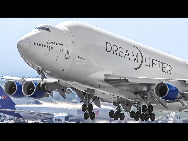 20 BOEING 747 LANDINGS and TAKEOFFS ONLY | Anchorage Airport Plane Spotting [ANC/PANC]