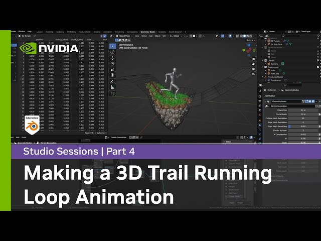 Making a 3D Trail Running Loop Animation w/ Alexandre Albisser Part 4: Procedural Environment