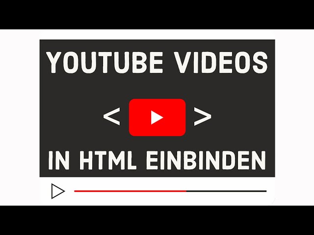 YouTube Videos in HTML einbinden - Responsiv und Zentriert! - HTML & CSS Tutorial - Deutsch