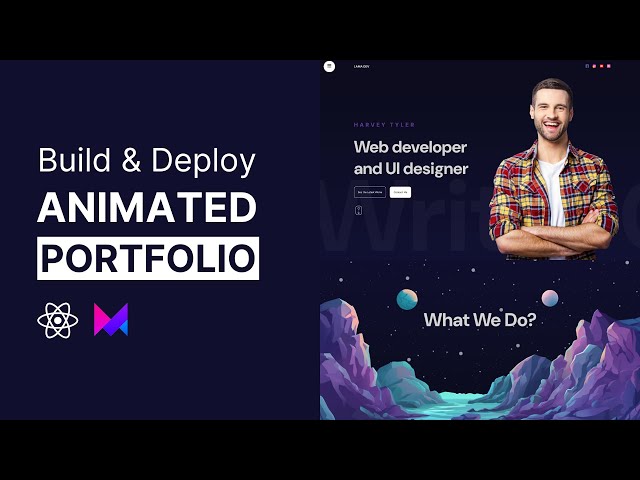 Animated Portfolio Website with React & Framer Motion | React Project for Beginners