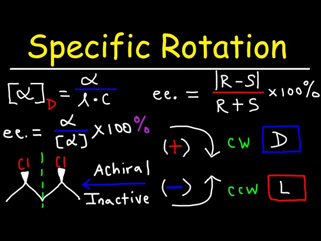Optical Activity - Specific Rotation & Enantiomeric Excess - Stereochemistry - Membership