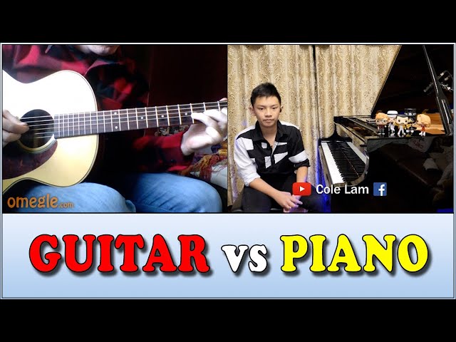 Piano Gang Unite! Guitar vs Piano on Omegle! | Cole Lam 13 Years Old