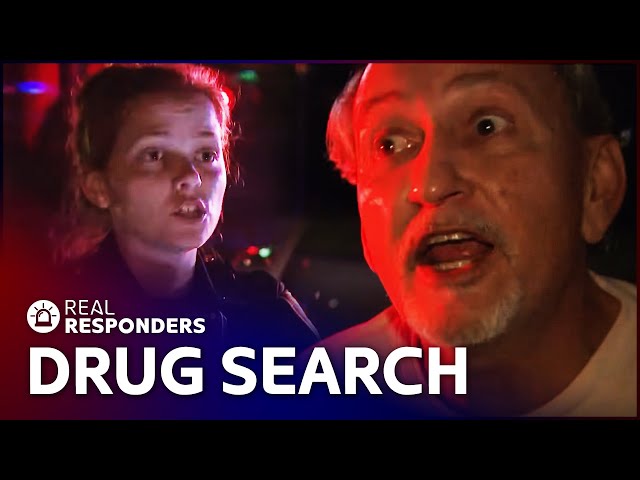 K9 Sniffer Dog Finds Drugs After Suspicious Suspect Refuses Car Search | Cops | Real Responders