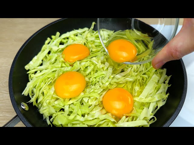 I cook cabbage with eggs every day! Breakfast it tastes delicious🔝3 TopRecipes # 258