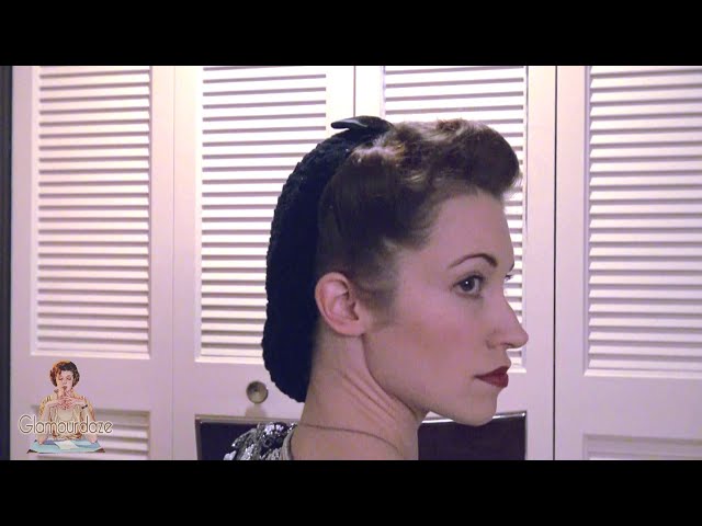 Easy 1940's Snood Hairstyle | Hair Tutorial