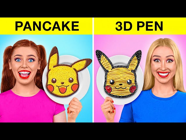 Fantastischer 3D-Stift vs Pfannkuchen Kunst Challenge von Multi DO Challenge