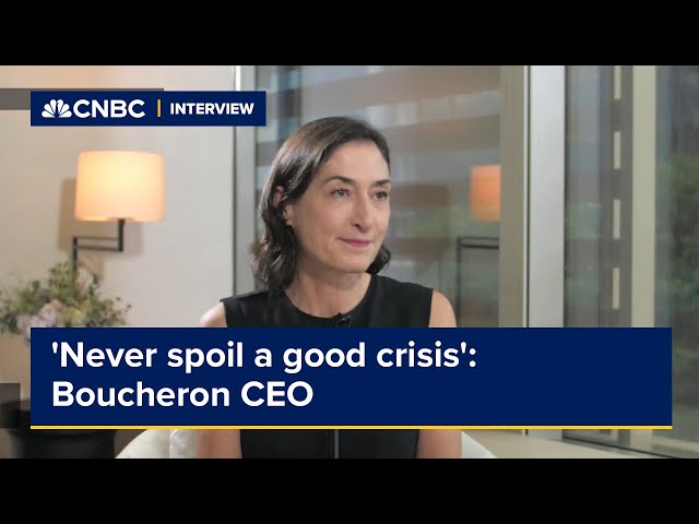 'Never spoil a good crisis': Boucheron CEO