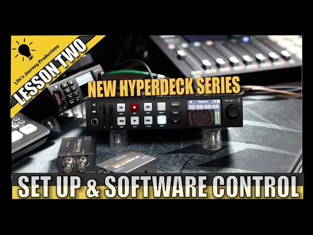 HyperDeck Studio HD Plus, Hooking it and Controling: Lesson Two