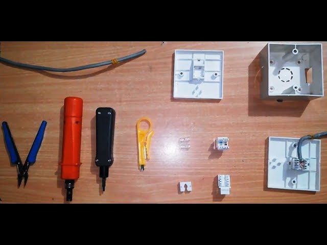 io box punching - rj45 wall socket wiring - how to punch io box rj45 (tutorial)