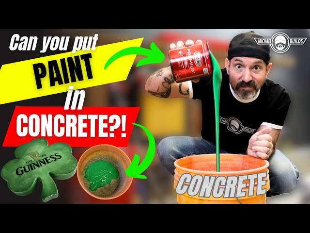 Can you put PAINT in CONCRETE to color it?!