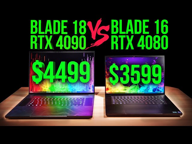 Blade 16 vs Blade 18 - Detailed Benchmark Analysis Side by Side! RTX 4080 vs RTX 4090!
