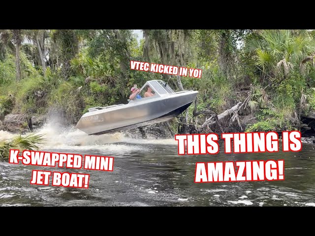 Took Our K-Swapped Mini Jet Boat To The River and SENT IT!