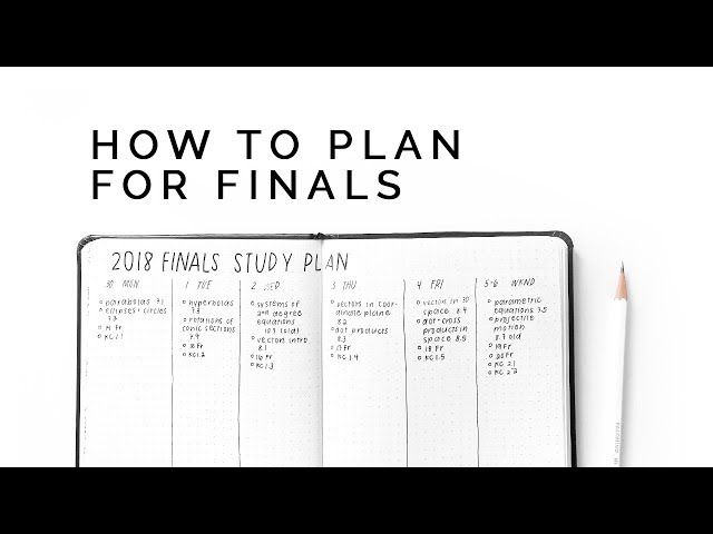 how to plan for exams ☕ set up an effective schedule!