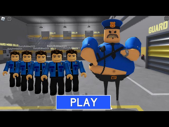 Escaping from the BARRY'S PRISON RUN! And BECAME a LOT OF POLICE PLAYERS